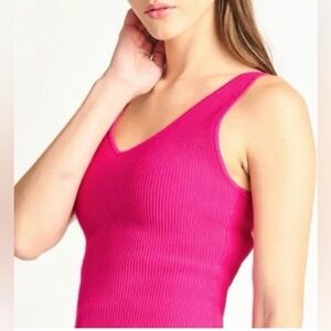 Holister Pink Ribbed Women's Tank Top